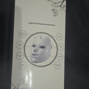 Light Facial Beauty Instrument - White LED Facial Mask